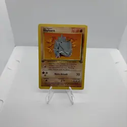 Pokemon TCG Rhyhorn Wizards Of The Coast First Edition Jungle Set Card #61/64 - Image 1