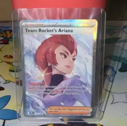 Pokemon Team Rocket's Ariana Trainer Supporter Regular TCG Card - Image 1