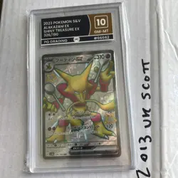 2023 Alakazam Pokemon Card - Ex Shiny Holo - 326/190 - Graded - Not PSA Slab - Image 1