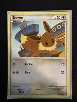 Pokemon TCG Eevee Card 47/90 Undaunted Regular, NM-MP - Image 1