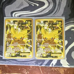 Pokemon TCG Pikachu EX Holo Lot of 2 Cards XY174 Standard Size English - Image 1