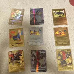 Pokemon Charizard GX V Foil Holo Card Lot - 9 English Standard Cards - Image 1