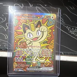 Pokemon Meowth 121/094 Me02: Perfect order Illustration Rare Holo Card - Image 1