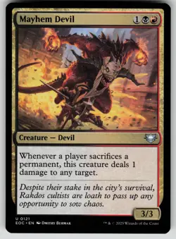 Mayhem Devil Normal U Commander: Edge of Eternities 121 NM - Image 1