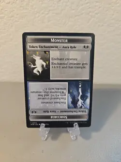 MTG Monster Sorcerer Royal Young Hero Double Sided Token MP Wilds Of Eldraine - Image 1