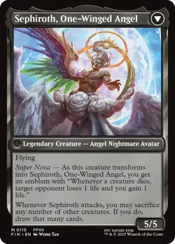 MTG Final Fantasy English Sephiroth, Fabled Soldier Extended Art 0451 (mint) - Image 3