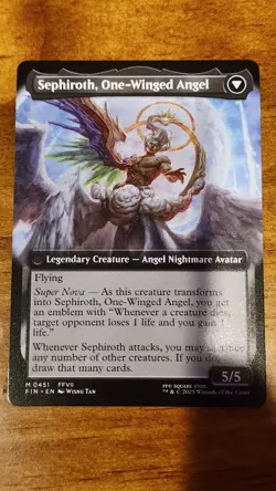 MTG Final Fantasy English Sephiroth, Fabled Soldier Extended Art 0451 (mint) - Image 4