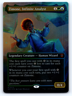 Zimone, Infinte Analyst FOIL BORDERLESS - Secrets of Strixhaven Commander - MTG - Image 2