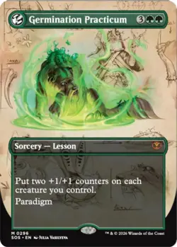 Germination Practicum (Borderless) (M) #296 Secrets of Strixhaven MTG NM - Image 1
