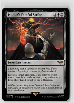 MTG Isildur's Fateful Strike 091 Lord Of The Rings LOTR x1 NM Rare - Image 1