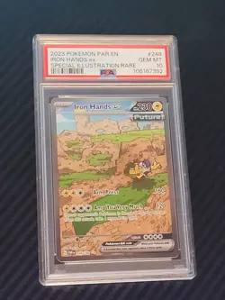 Iron Hands EX PSA 10 GEM MINT - 248/182 - Paradox Rift - Pokemon TCG SIR Rare - Image 1
