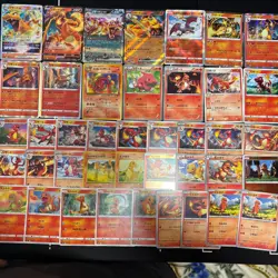 Lot of 41 Pokemon Charmander Charmeleon Charizard Cards JapaneseTCG Mixed Lot - Image 1