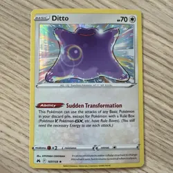Ditto 107/159 Holo Rare Crown Zenith Pokemon Holo Near Mint - Image 1