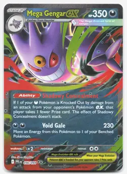 Mega Gengar ex 056/094 Double Rare Phantasmal Flames Pokemon NM - Image 1