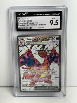 2023 Pokemon Black Star Promo CHARIZARD ex #56 CGC Mint + 9.5, MUST SEE! - Image 1