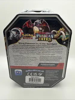 Pokemon TCG Scarlet & Violet Paldean Fates Great Tusk EX Tin New Factory Sealed - Image 2