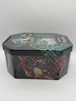 Pokemon TCG Scarlet & Violet Paldean Fates Great Tusk EX Tin New Factory Sealed - Image 3