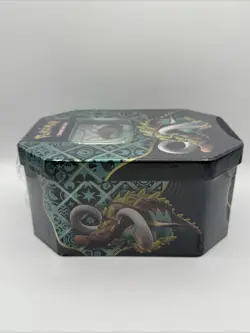 Pokemon TCG Scarlet & Violet Paldean Fates Great Tusk EX Tin New Factory Sealed - Image 4