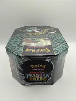 Pokemon TCG Scarlet & Violet Paldean Fates Great Tusk EX Tin New Factory Sealed - Image 5