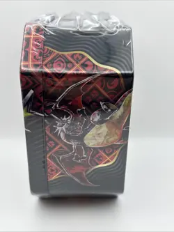 NEW Pokemon Scarlet & Violet Paldean Fates Charizard EX Tin - 4 Pack - SEALED - Image 2