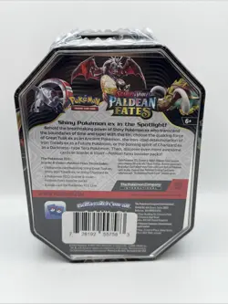 NEW Pokemon Scarlet & Violet Paldean Fates Charizard EX Tin - 4 Pack - SEALED - Image 3
