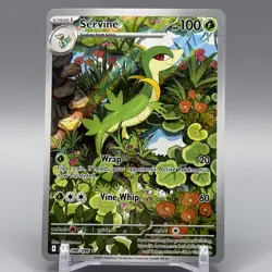 Servine 88/086 SV Black Bolt Illustration Rare Pokemon TCG NM Condition - Image 1