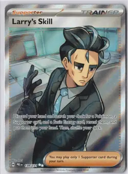 Larry's Skill 139/131 Full Art Pokemon Prismatic Evolutions NM - Image 1