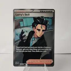 Larry's Skill 139/131 Pokemon Prismatic Evolutions Ultra Rare Holo Full Art NM - Image 1