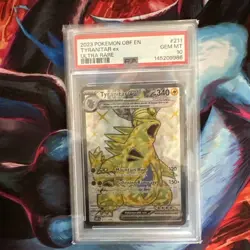 Pokemon Obsidian Flames Tyranitar EX 211/197 Ultra Rare Holo PSA 10 - Image 1
