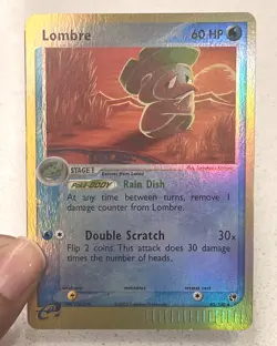 Lombre 45/100 Reverse Holo Uncommon EX Sandstorm 2003 Pokemon English LP/NM - Image 3