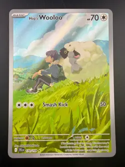 Pokemon TCG Hop's Wooloo 170/159 Journey Together Illustration Rare NM - Image 1