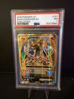 2016 Pokemon PSA 7 M Charizard EX #101/108 Full Art XY Evolutions Full Art - Image 1