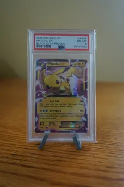 2015 Pokemon XY Black Star Promos Pikachu EX XY84 PSA 8 Near Mint - Image 1