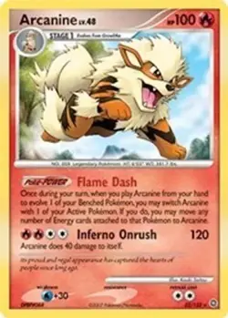 POKEMON ARCANINE 22/132 DIAMOND & PEARL SECRET WONDERS LP CONDITION - Image 1