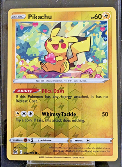 Pokemon TCG Pikachu Lost Origin 52/196 Common Reverse Holo NM - Image 1