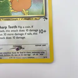 Raticate 6/18 Southern Islands NM WOTC Pokemon TCG Vintage Single - Image 5