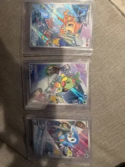 Pokemon TCG Chimchar Turtwig Piplup First Partner Illustration Collection Promos - Image 1