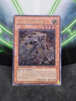 Yugioh Alien Warrior POTD-EN027 Ultimate Rare 1st Edition LP - Image 1
