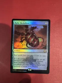 Ruby Medallion FOIL Mtg Modern Horizons 3 Nm Near Mint - Image 1