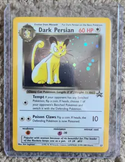 Pokemon TCG Dark Persian Promo 1999-2000 #17 Holographic Card. LP - Image 1