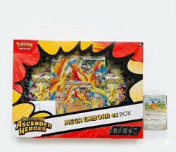 Pokemon Ascended Heroes Emboar Box + Eevee 'Pokemon Day' Promo Card Bundle - Image 1