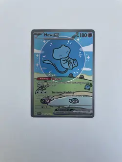 Mew Pokemon Bubble Card Custom Fan Print Novelty Gift - Image 1