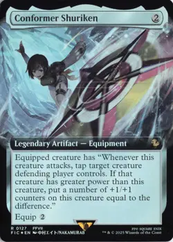 Conformer Shuriken (Extended Art) Final Fantasy Foil - NM #127 MTG FIN - Image 1