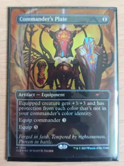Card magic the gathering : Commander's Plate, Foil - Image 1