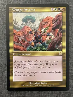 MTG X3 - Charge fervente -Fervent Charge - Apocalypse - EX - FR - Image 2