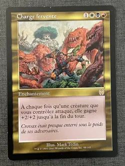 MTG X3 - Charge fervente -Fervent Charge - Apocalypse - EX - FR - Image 4