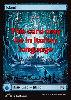 MTG ISLAND 273 EXC - ISOLA - DSK X IT - MAGIC - Image 1