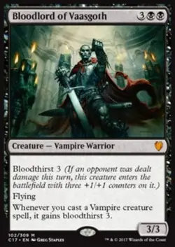 MTG BLOODLORD OF VAASGOTH POOR - SIGNORE SANGUINARIO DI VAASGOTH - CMD2017 - Image 1