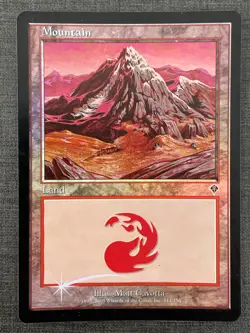 MTG X4 FOIL - Mountain - Montagne Invasion - 343 / 350 EX - Image 4