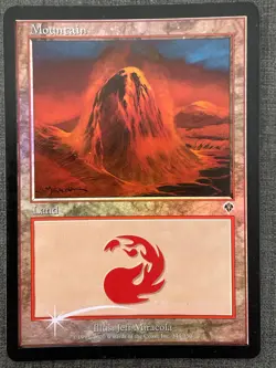 MTG X4 FOIL - Mountain - Montagne Invasion - 343 / 350 EX - Image 5
